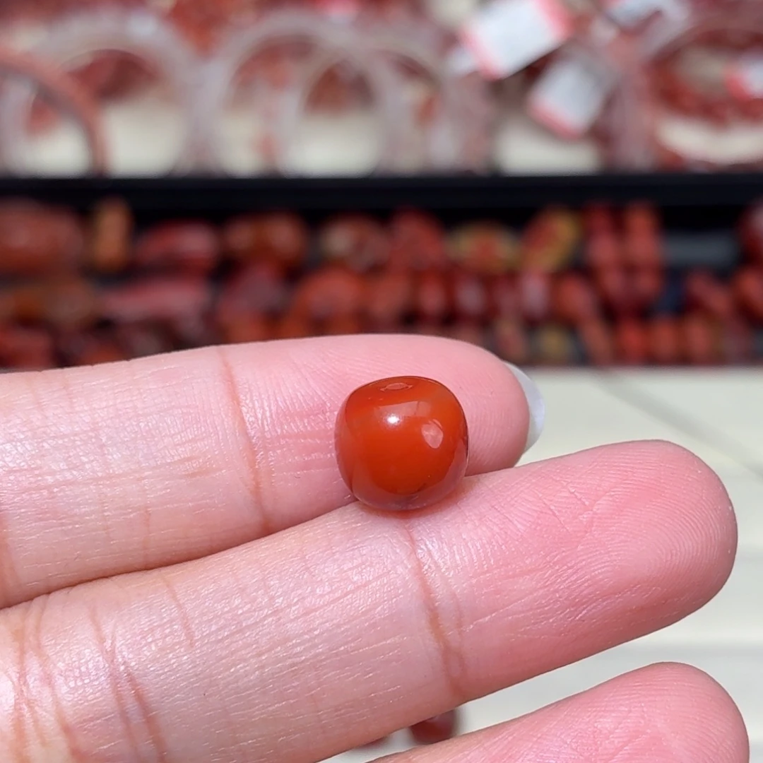 卓***～南红玛瑙未镶嵌颈饰老型珠9+