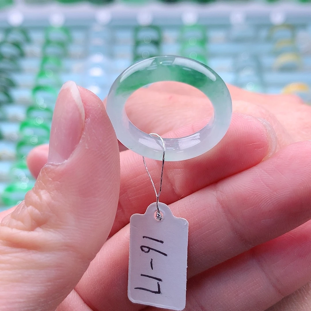 翡翠戒指未镶嵌A货缅甸翡翠