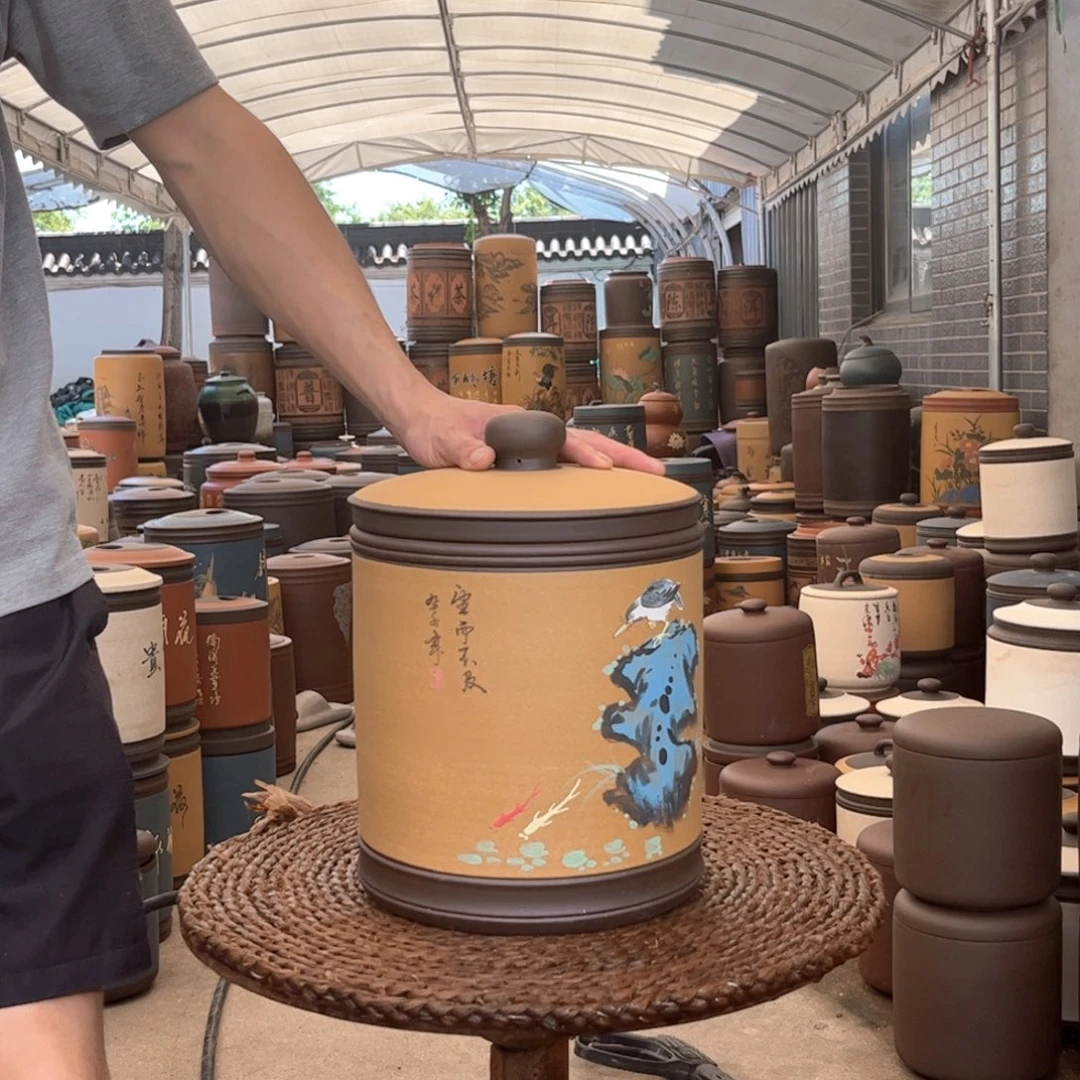 紫砂茶叶罐9 饼茶叶罐