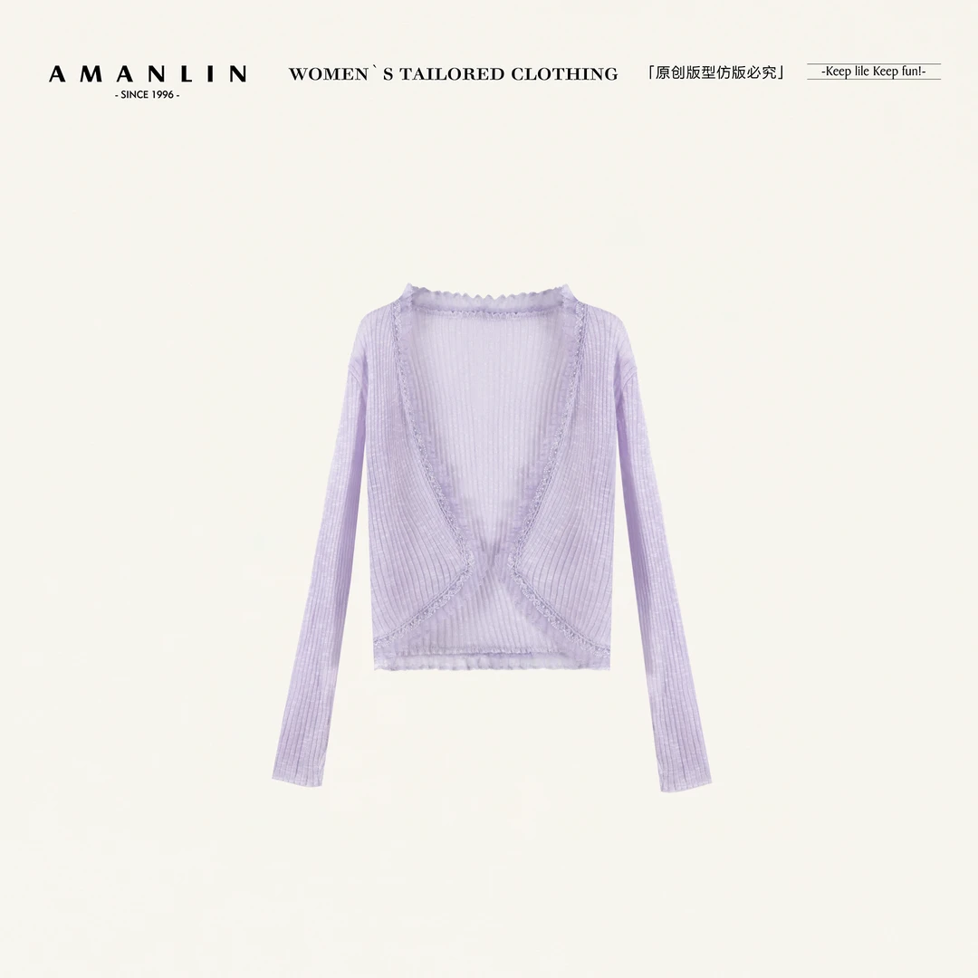 AMANLIN/阿谩琳琥珀流光上衣F596633