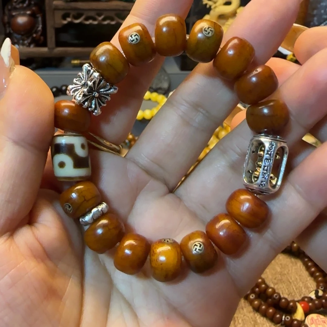 R***.珐琅铁合金男士精致手串