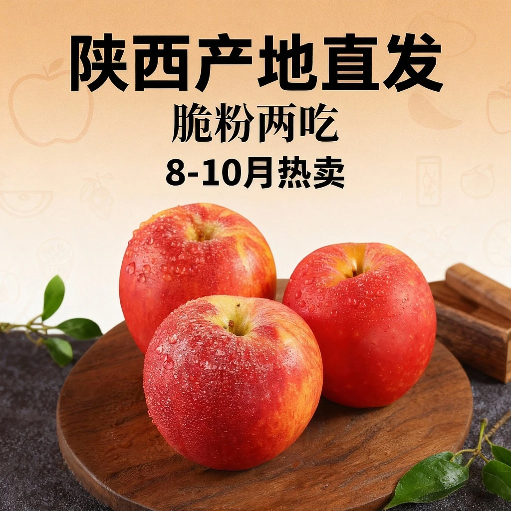 【泉盛隆】陕西早熟米奇拉嘎啦苹果4.5斤 脆粉两吃老人小孩产地直发