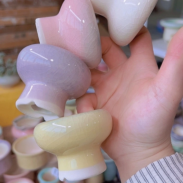 红陶陶瓷花盆当场满12包邮