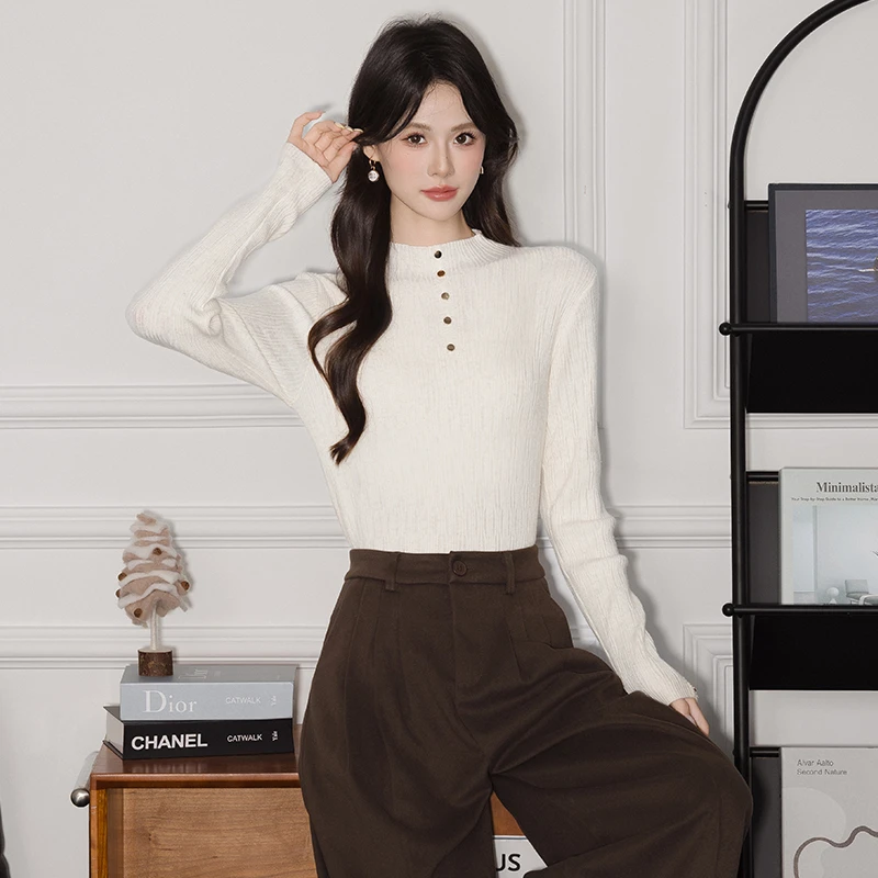 Q7230女士长袖毛衫