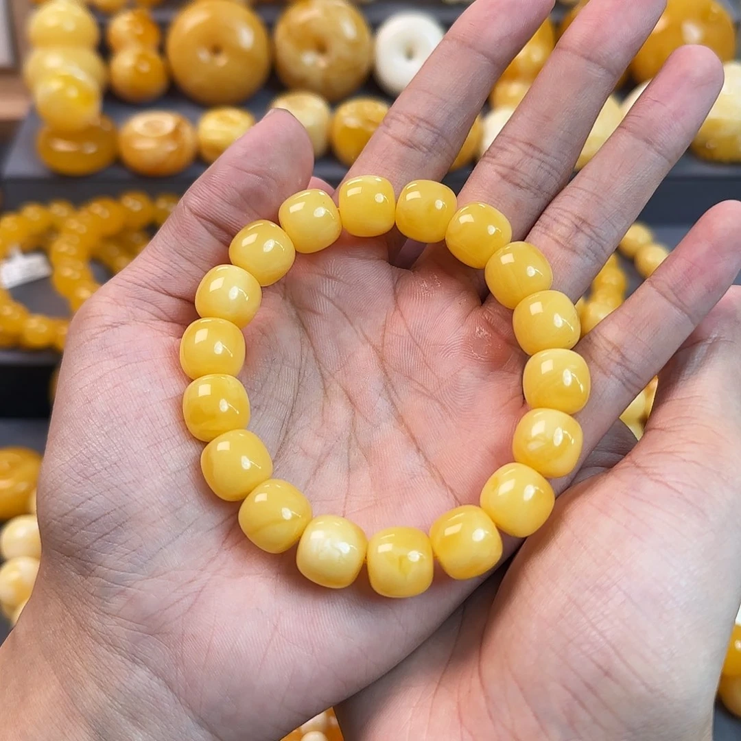 未镶嵌琥珀珠宝奇石13mm同料