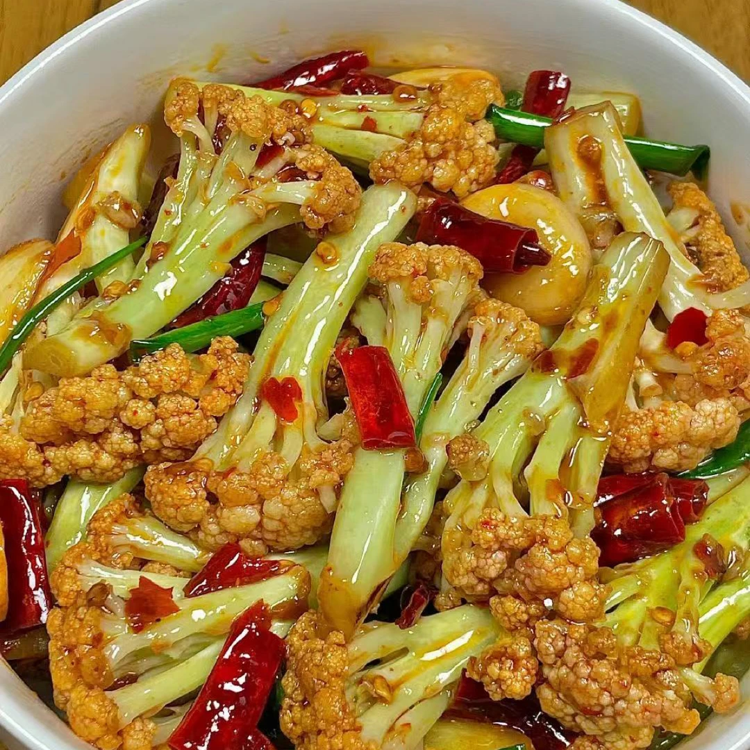 干锅有机菜花干锅有机菜花