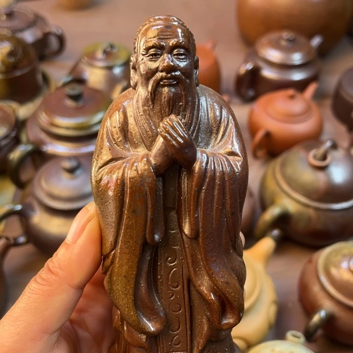 茶壶紫砂宜兴紫砂原矿泥料孔夫子