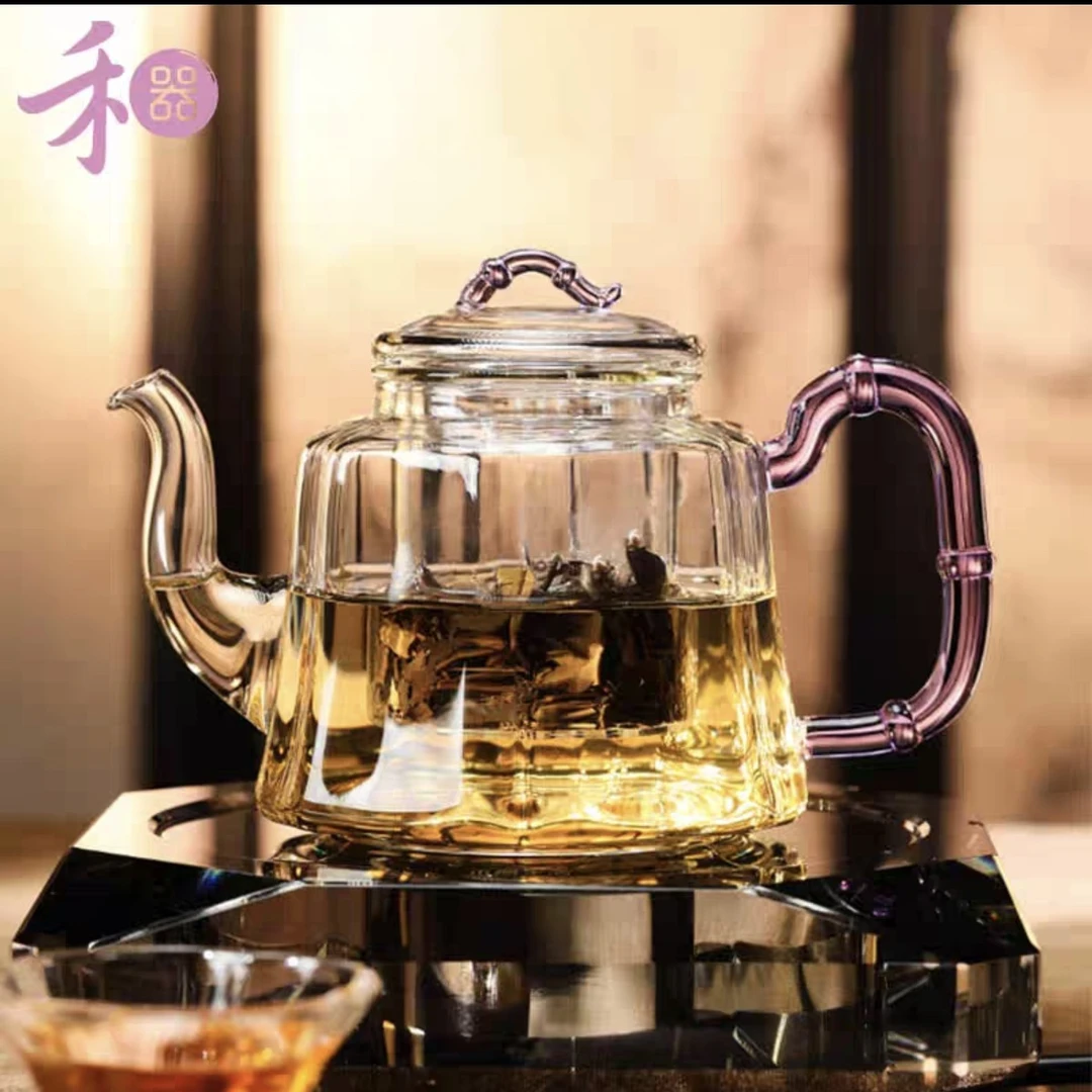 禾器君瑞壶玻璃泡茶煮茶壶两用可明火电陶炉煮茶器烧水蒸茶器茶具