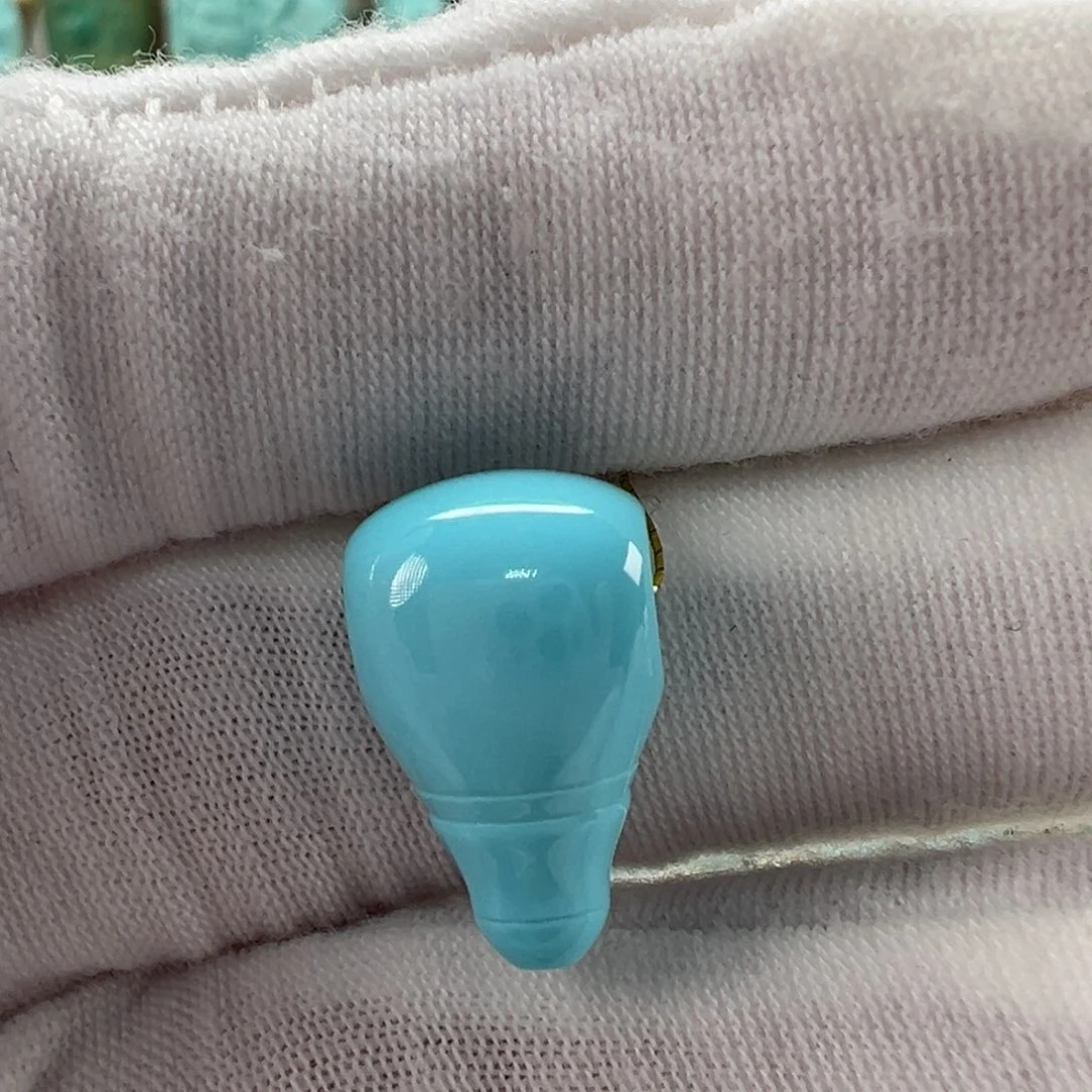 未镶嵌绿松石三通10.2mm