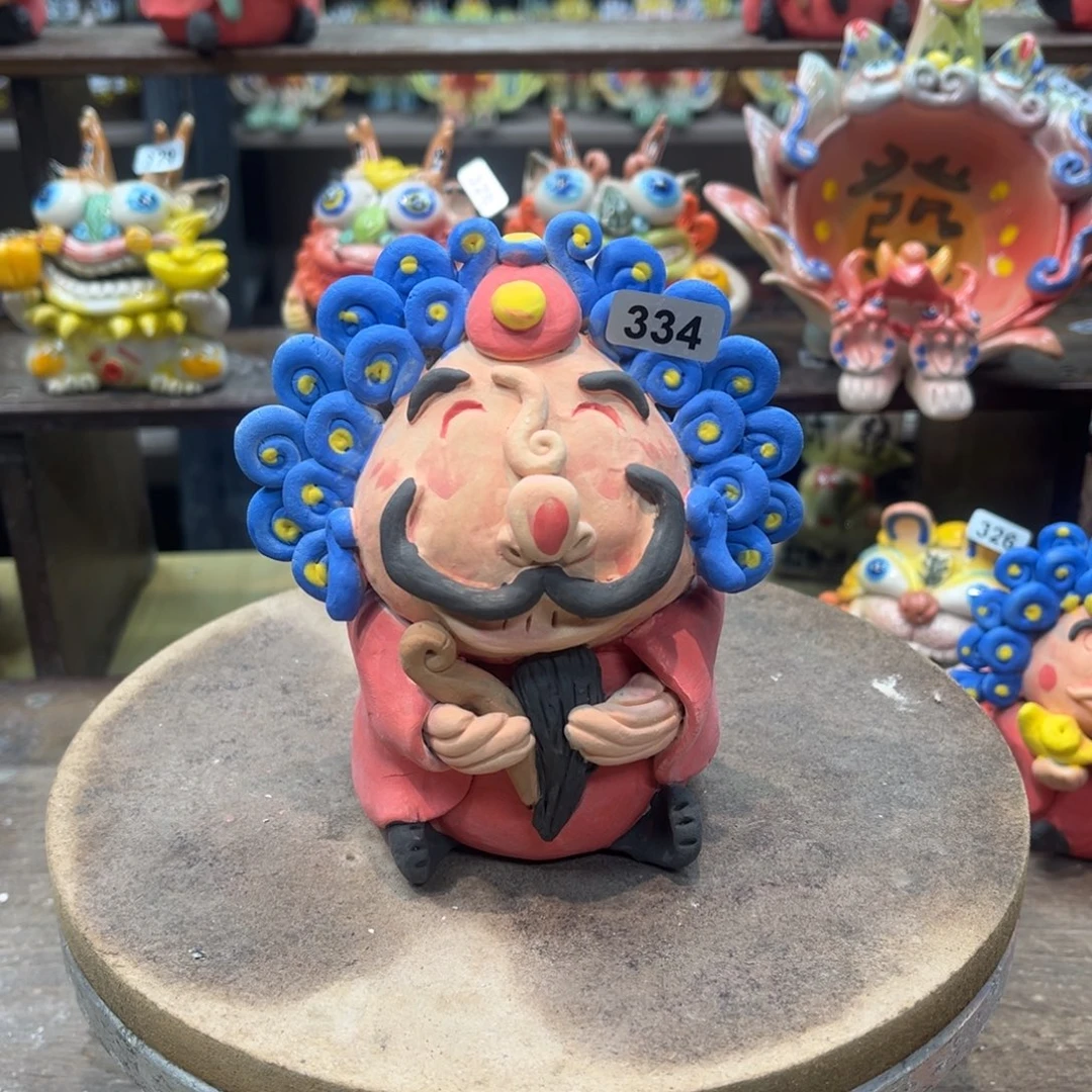 陶瓷纯手工抽象陶瓷摆件334