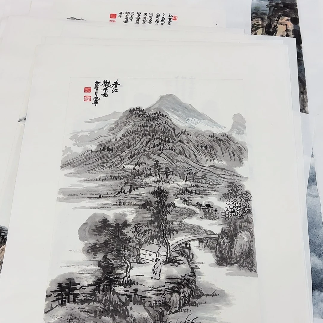 国画小尺幅手绘作品