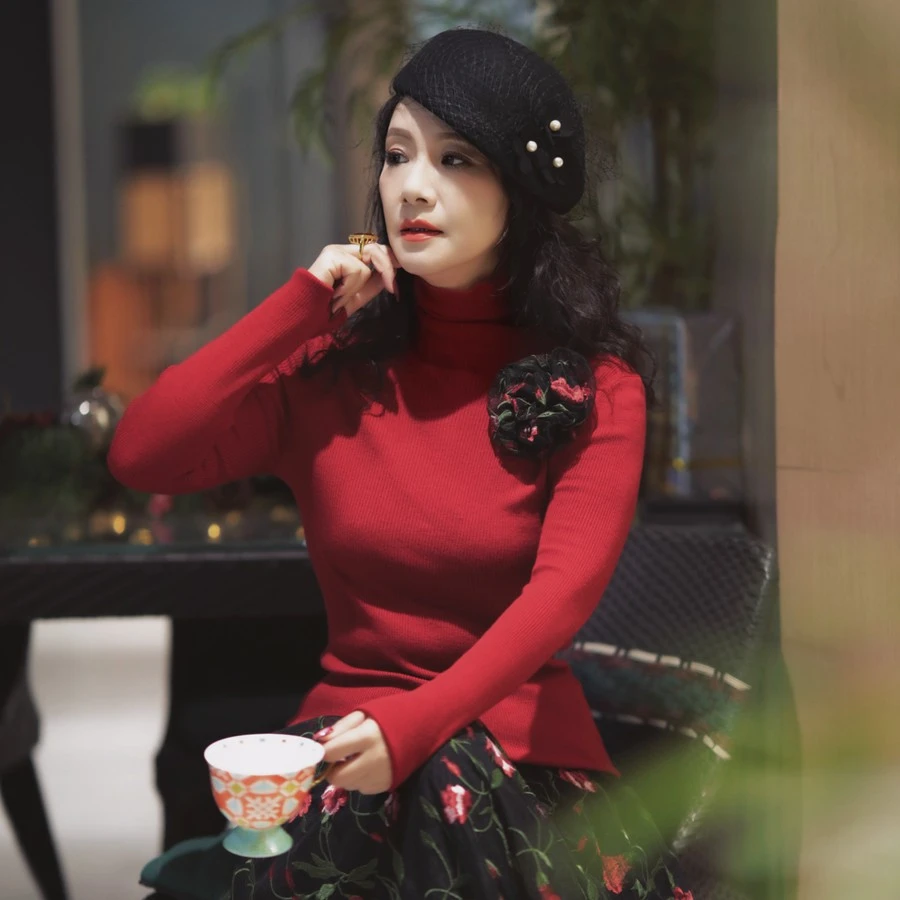 新春福利【旺运锦鲤】新年正红高领打底羊毛衫 软糯氛围感