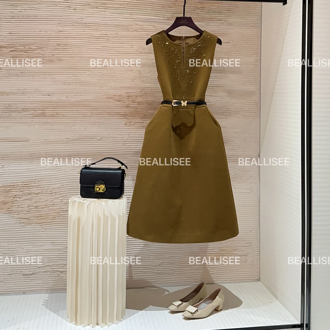 【宠粉价】秋冬新款无袖显瘦国风时尚宽松连衣裙W-A1785