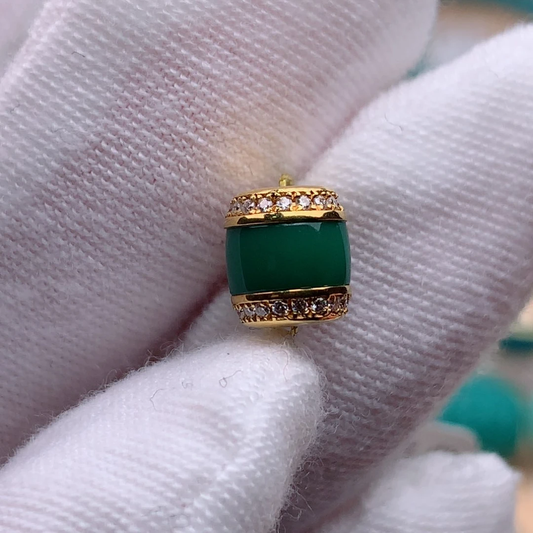 18K金镶嵌绿松石珠宝奇石