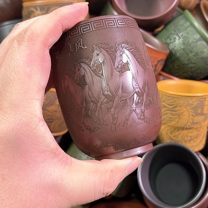 茶杯紫砂全手工紫砂主人杯