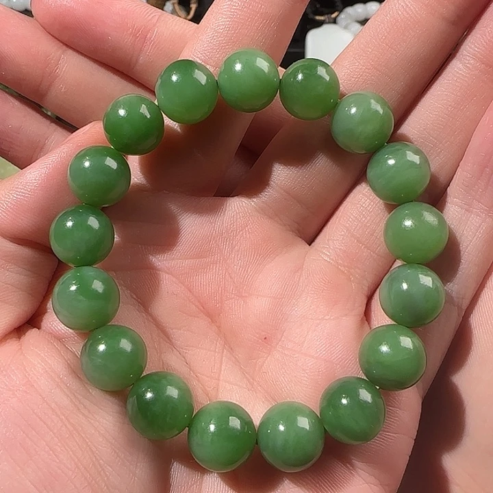 和田玉（碧玉）未镶嵌手链卡12