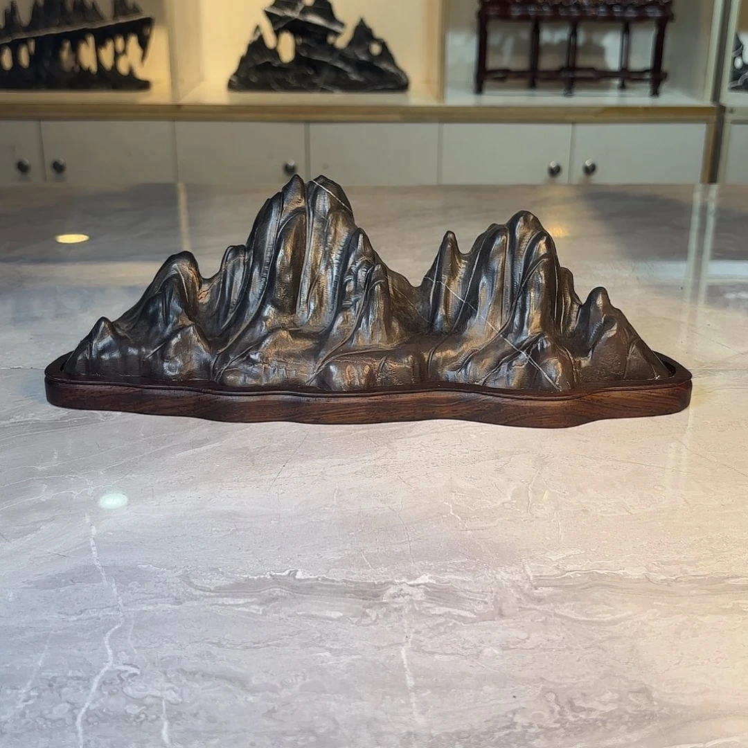 吃***猪灵璧石手工雕刻奇石摆件