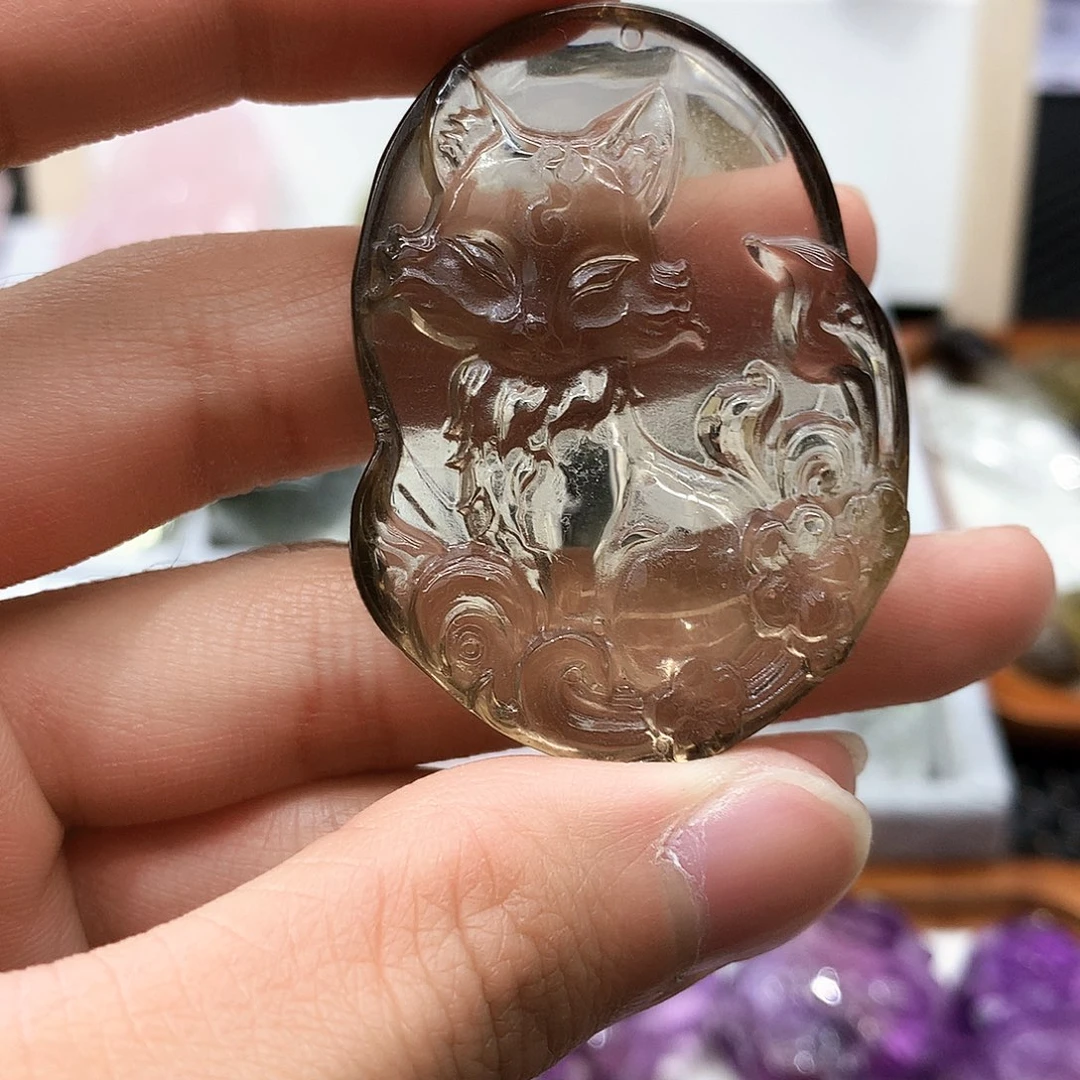 水晶颈饰未镶嵌挂件