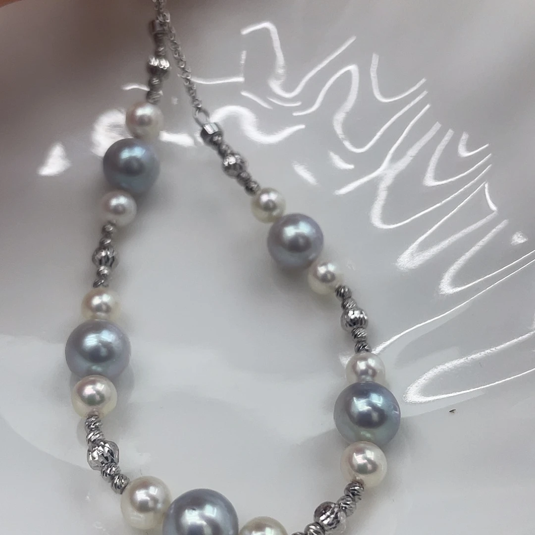 颈饰海水珍珠银S925镶嵌