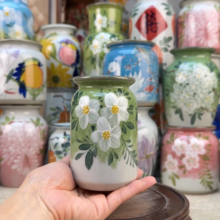 景德镇陶瓷花手绘釉下彩