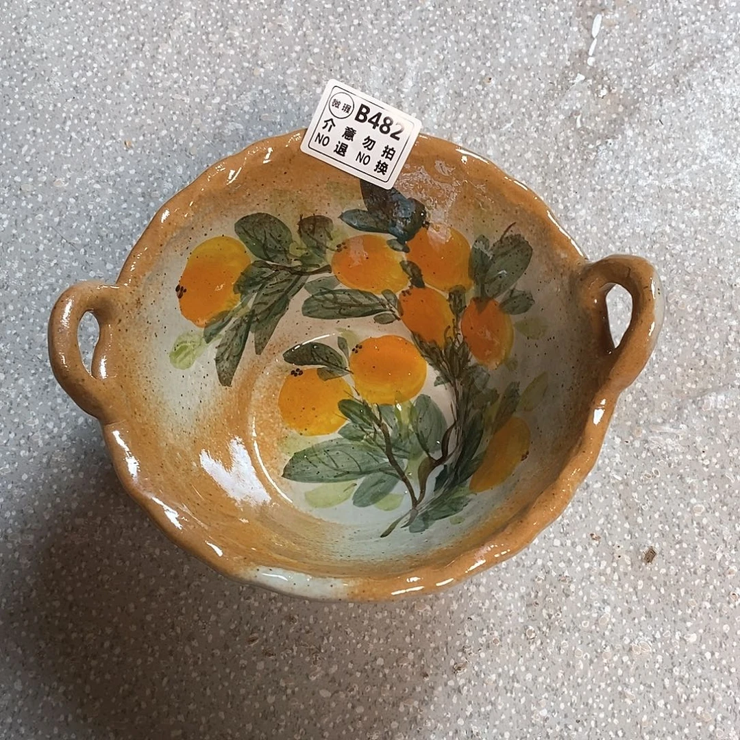 碗482瑕，手工制作，超值陶瓷