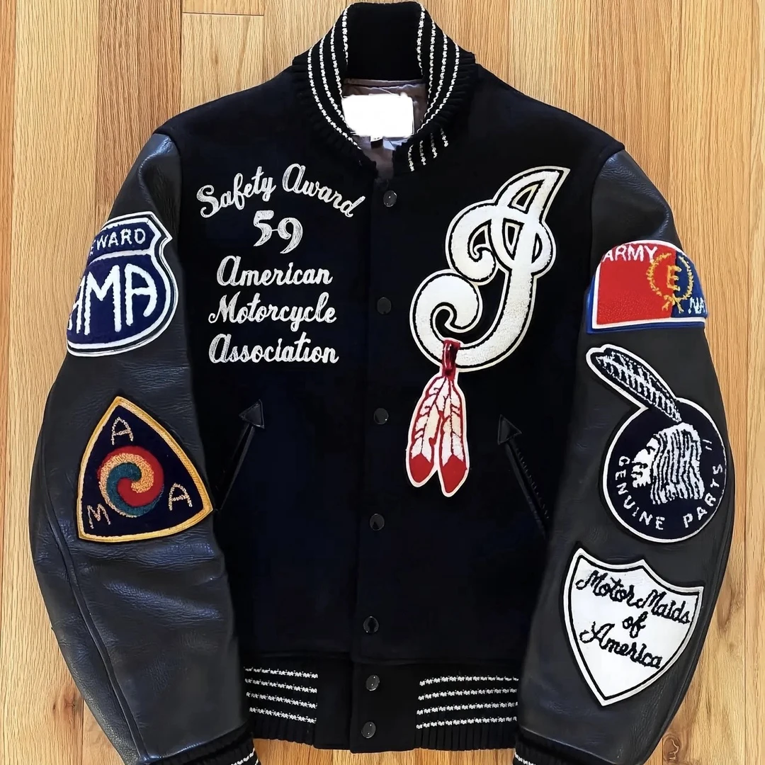 东洋印第安人美式棒球服vibe风格夹棉外套棉服夹克cleanfit男短款