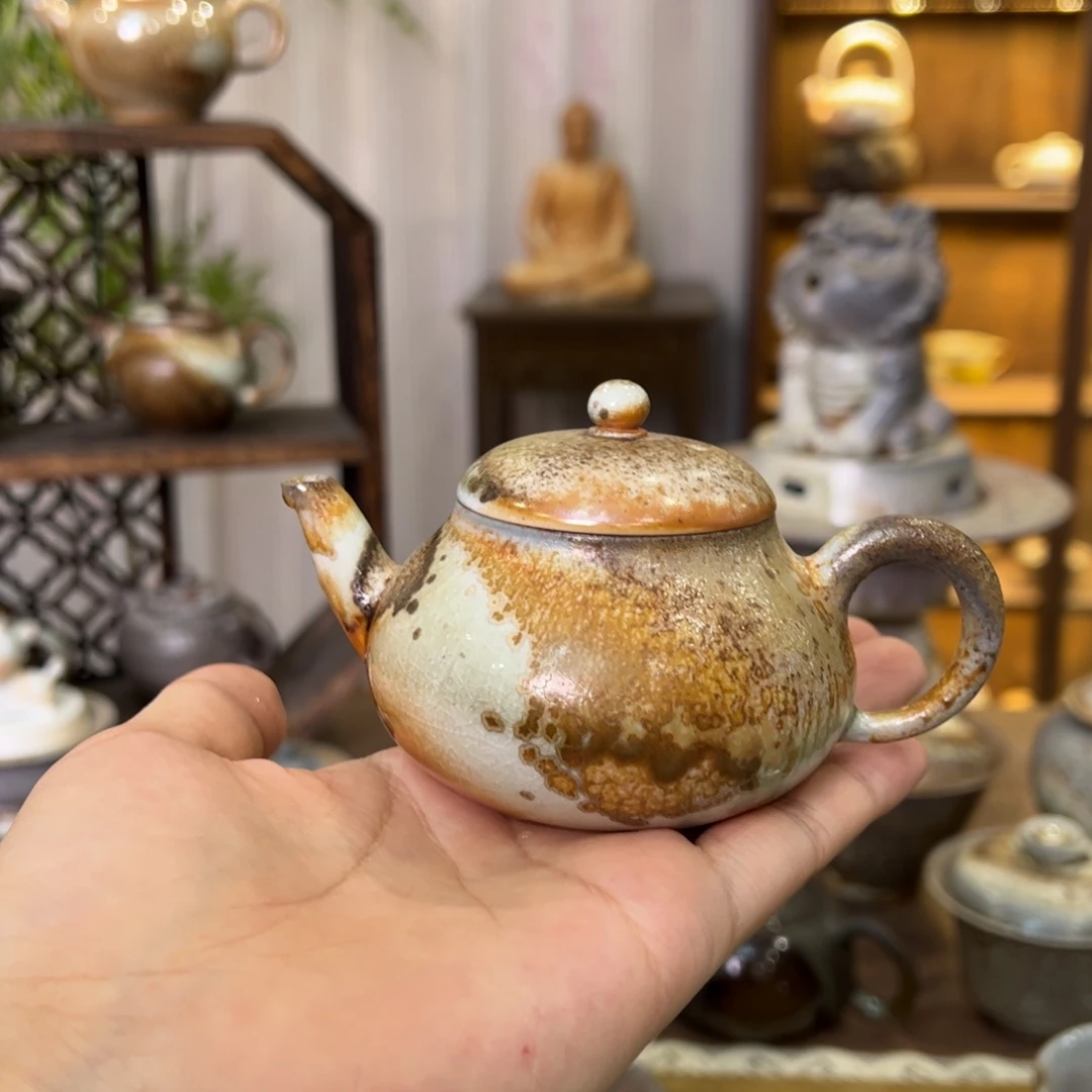 不染柴烧精品手工壶