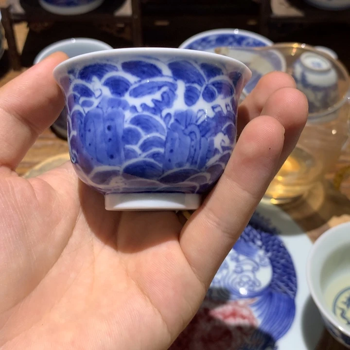 景德镇陶瓷青花主人杯