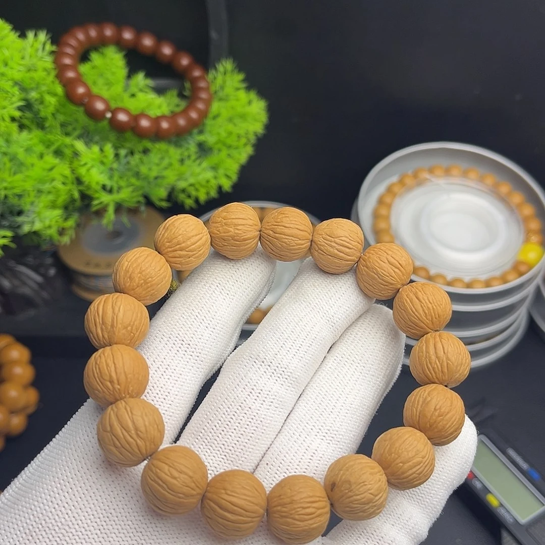 猴头核桃手串原皮凤羽体验款