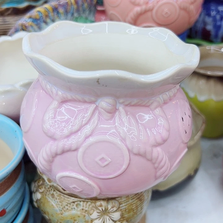 有孔，满10元发货多肉陶瓷花盆