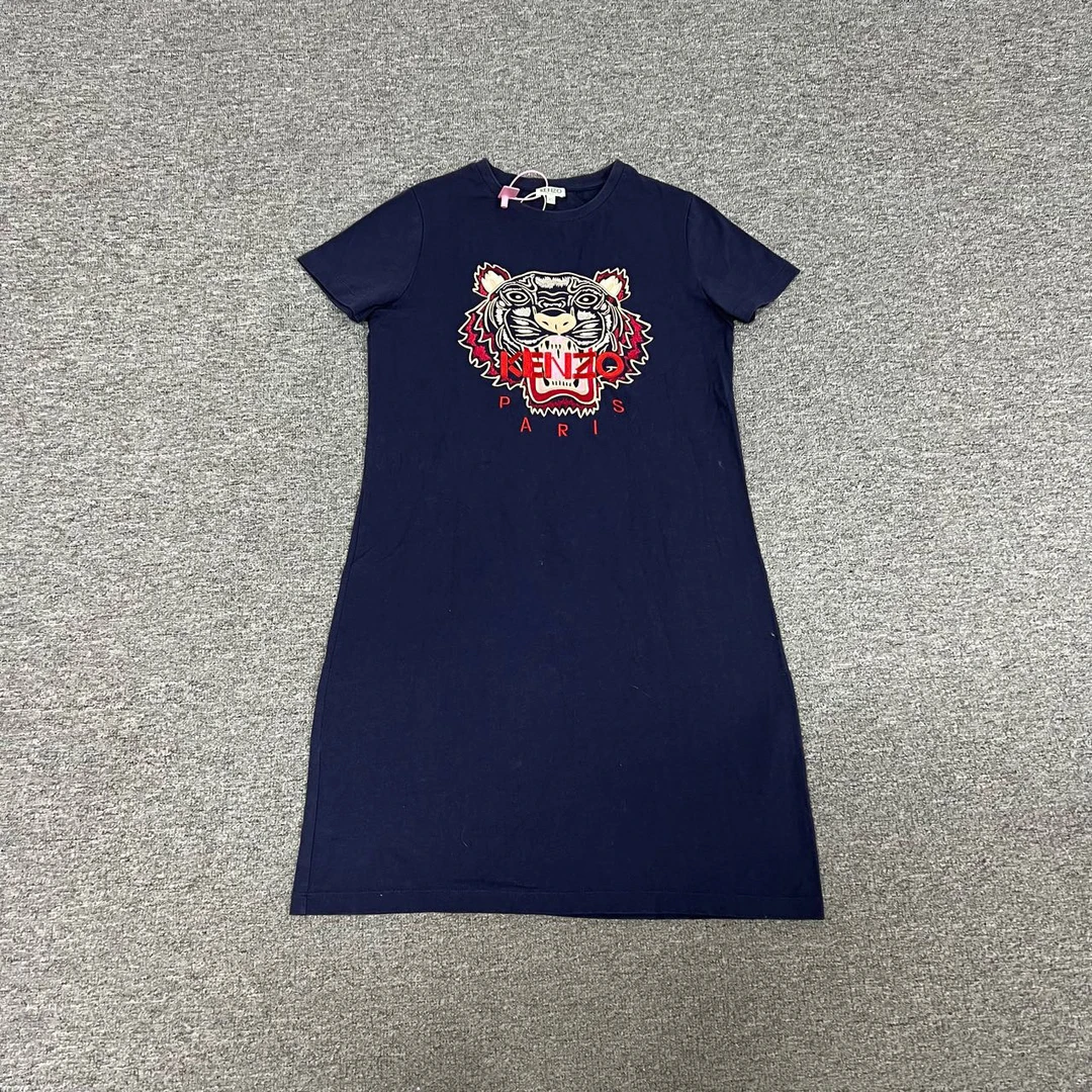 99新 KENZO/肯佐 kenzo 虎头 T恤 连衣裙