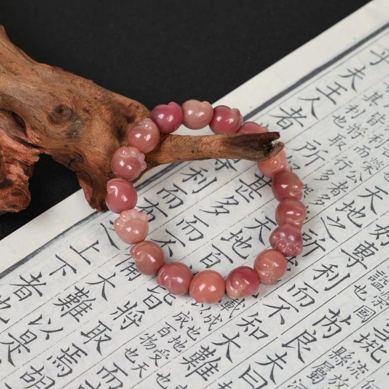 MK634藕粉菩提猫爪手串13mm