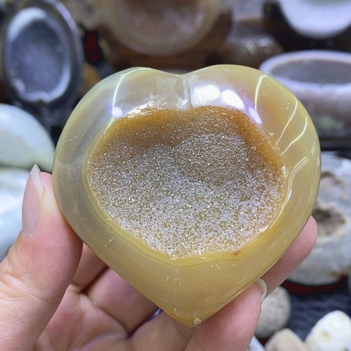 未镶嵌珠宝半成品紫晶爱心