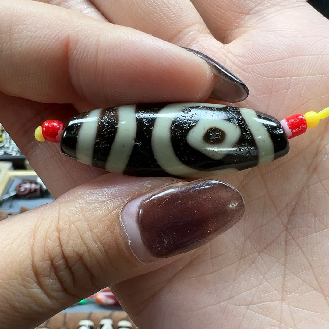 玛瑙/玉髓未镶嵌珠宝半成品老冯超顶牛角如意两眼