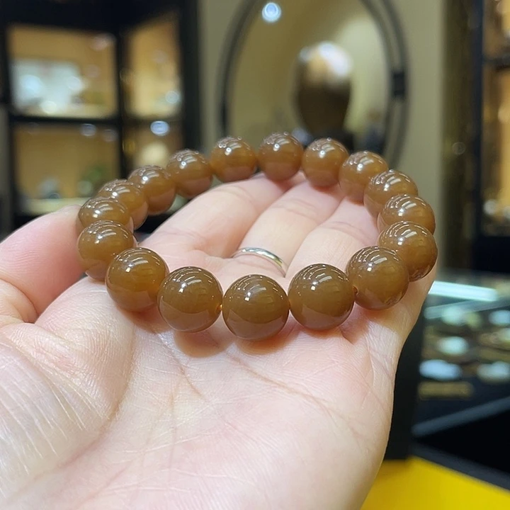 手串未镶嵌和田玉12mm单圈