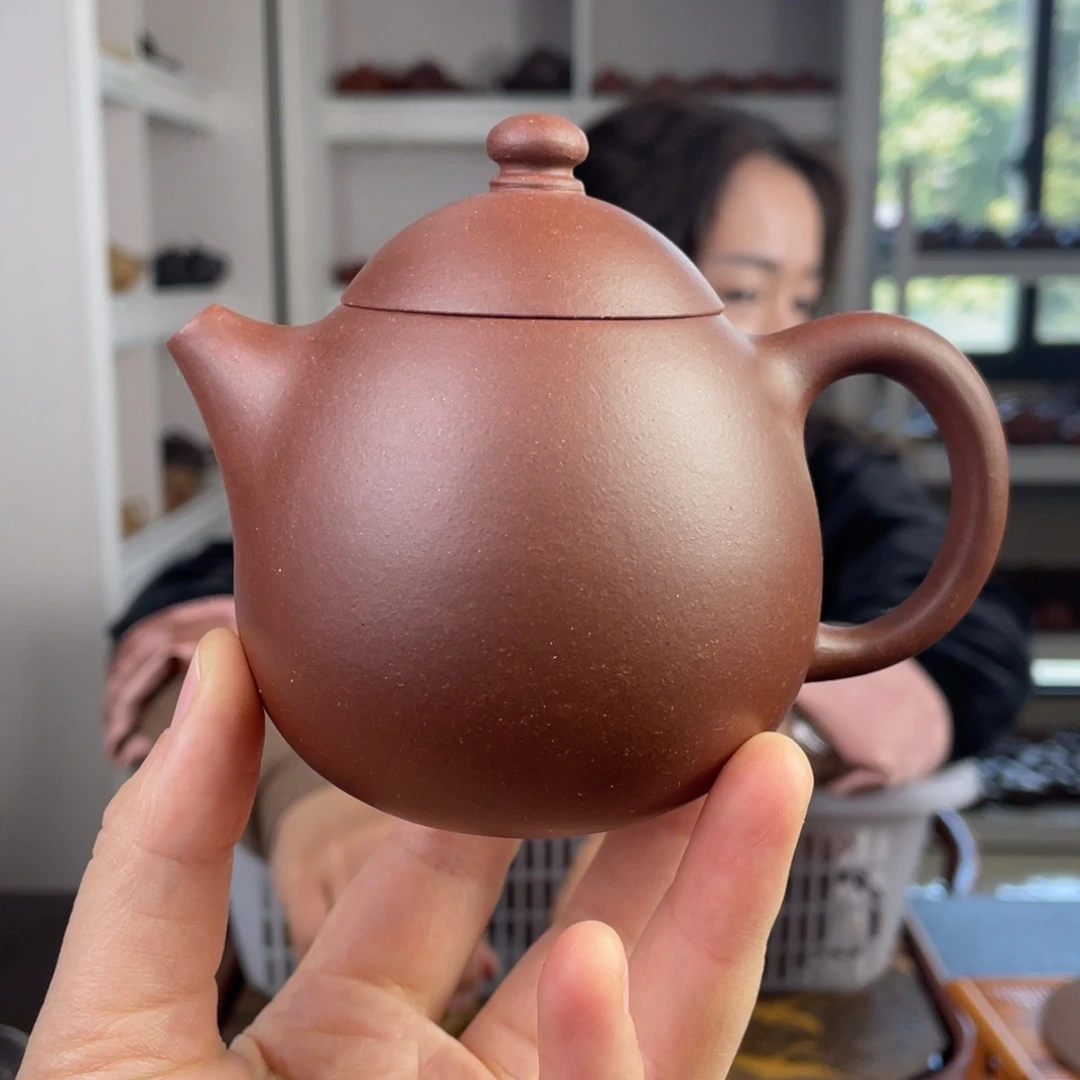 紫砂茶壶底槽清龙蛋200cc