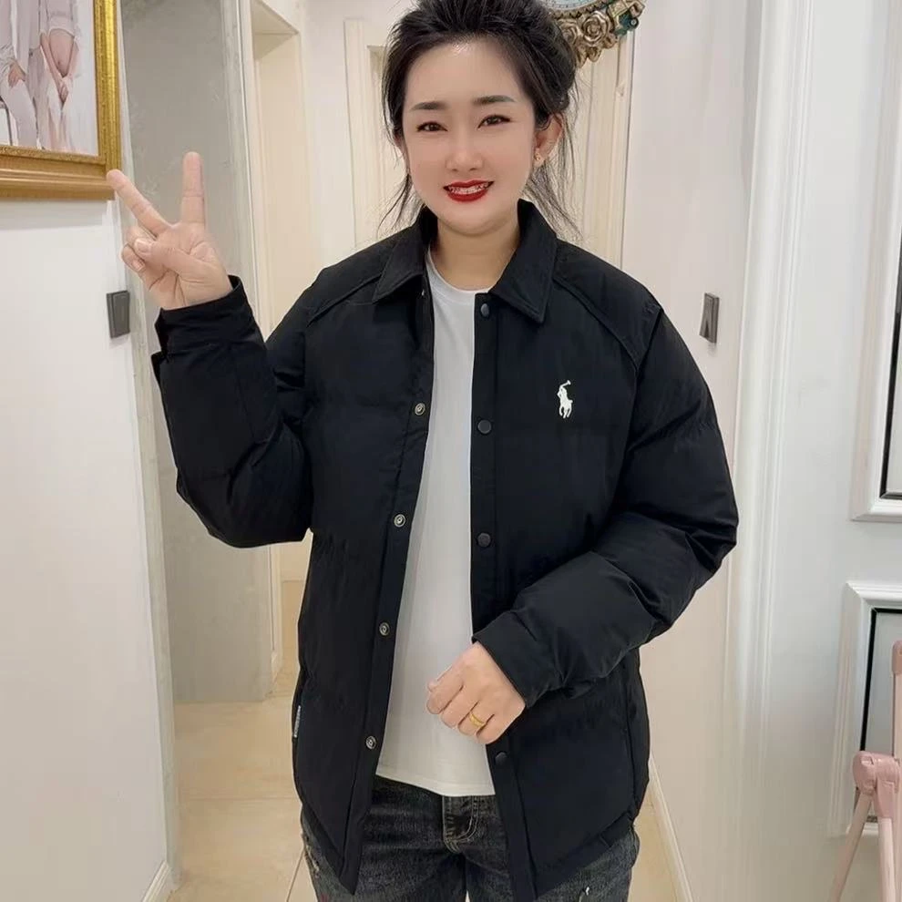 2025秋季新款男士高级感轻奢休闲翻领夹克棉衣外套百搭时尚款5529