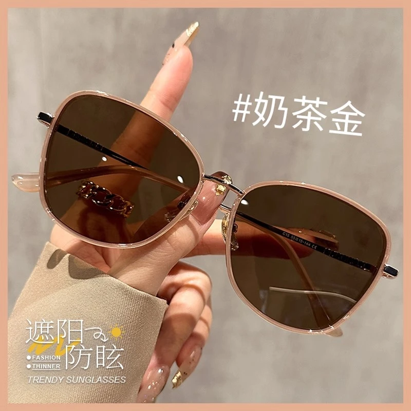 小框太阳眼镜女款防晒防紫外线2025新款女士偏光墨镜出游拍照海边
