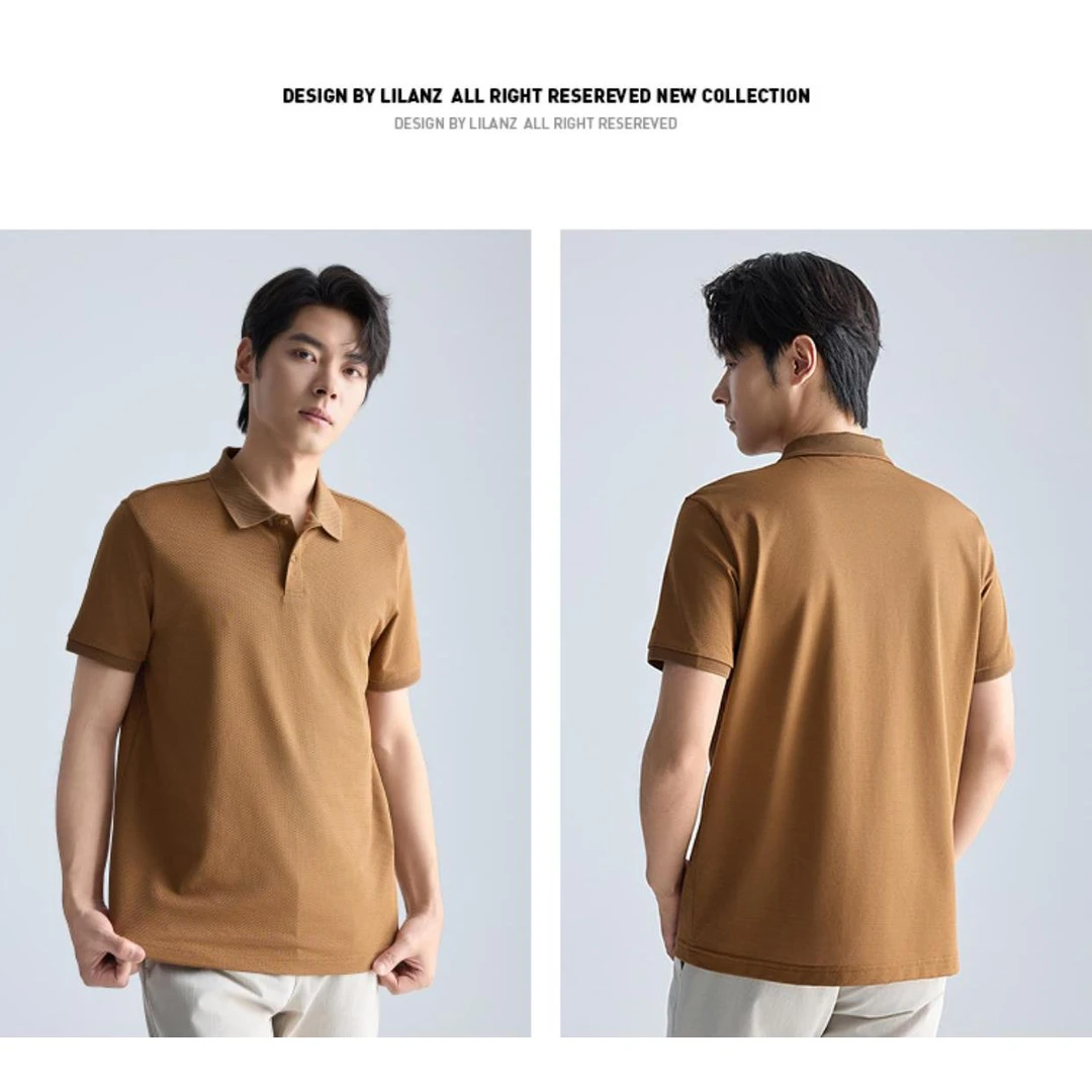 利郎【桑蚕丝】男士夏季透气休闲时尚百搭POLOT恤-A5XTX1101S