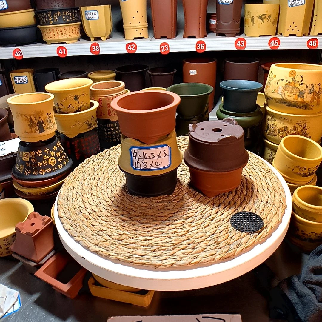 宜兴紫砂花盆13565