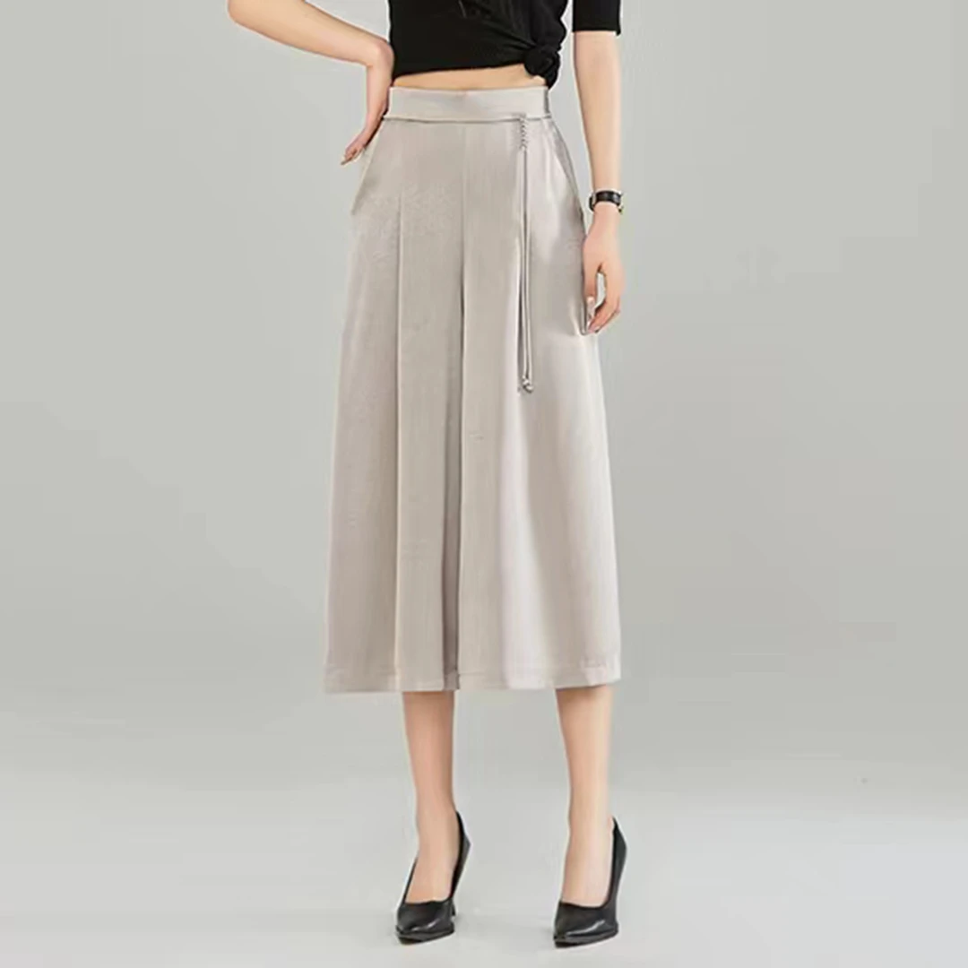 【夏季新款】新中式裤子薄款气质时尚阔腿裤裙裤BS3709