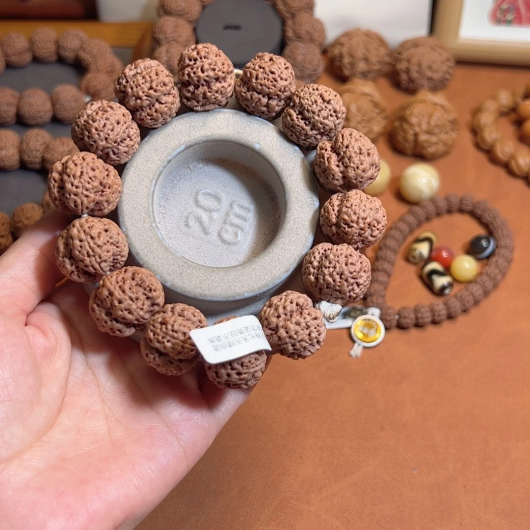 金刚菩提手串23梁深沟爆肉雪花扇面五瓣大金刚菩提手串