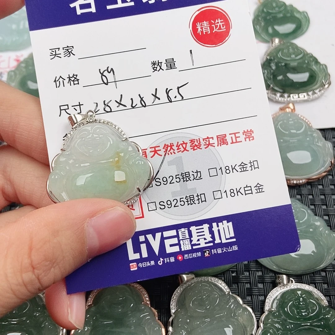 翡翠银S925镶嵌颈饰