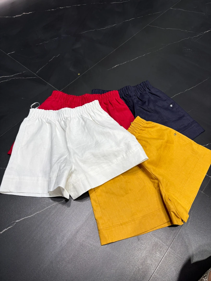 【小韩家】欧货2025夏新款时尚百搭亚麻显瘦短裤