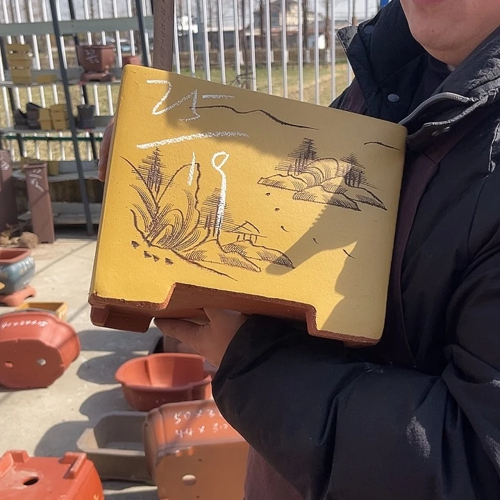 紫砂花盆紫砂等传统
