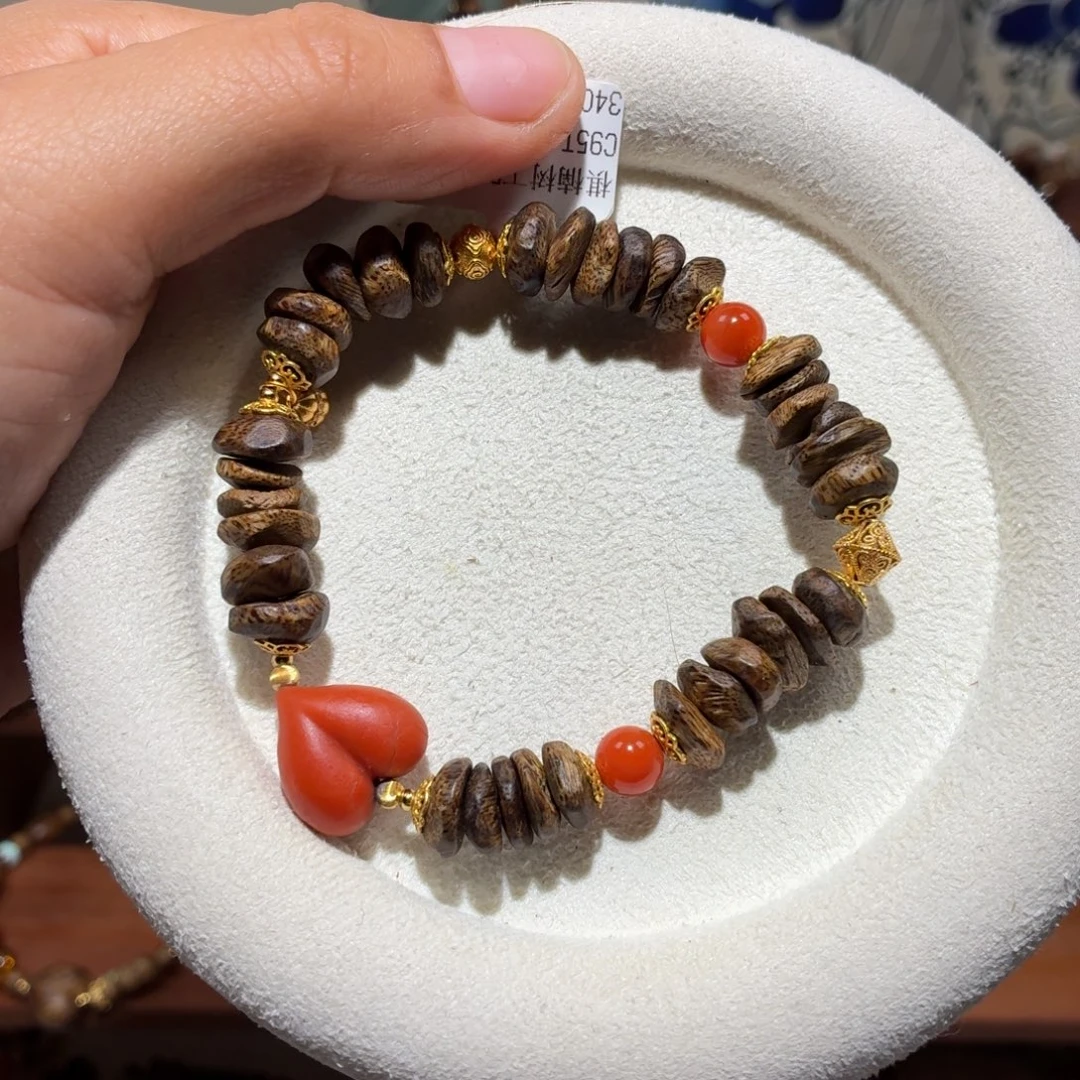 手串沉香未镶嵌设计款手串