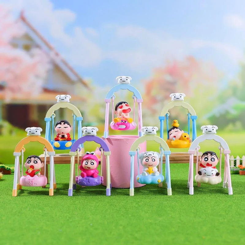 新款蜡笔小新秋千小新摇摇乐盒521情人节生日礼物潮玩手办惊喜