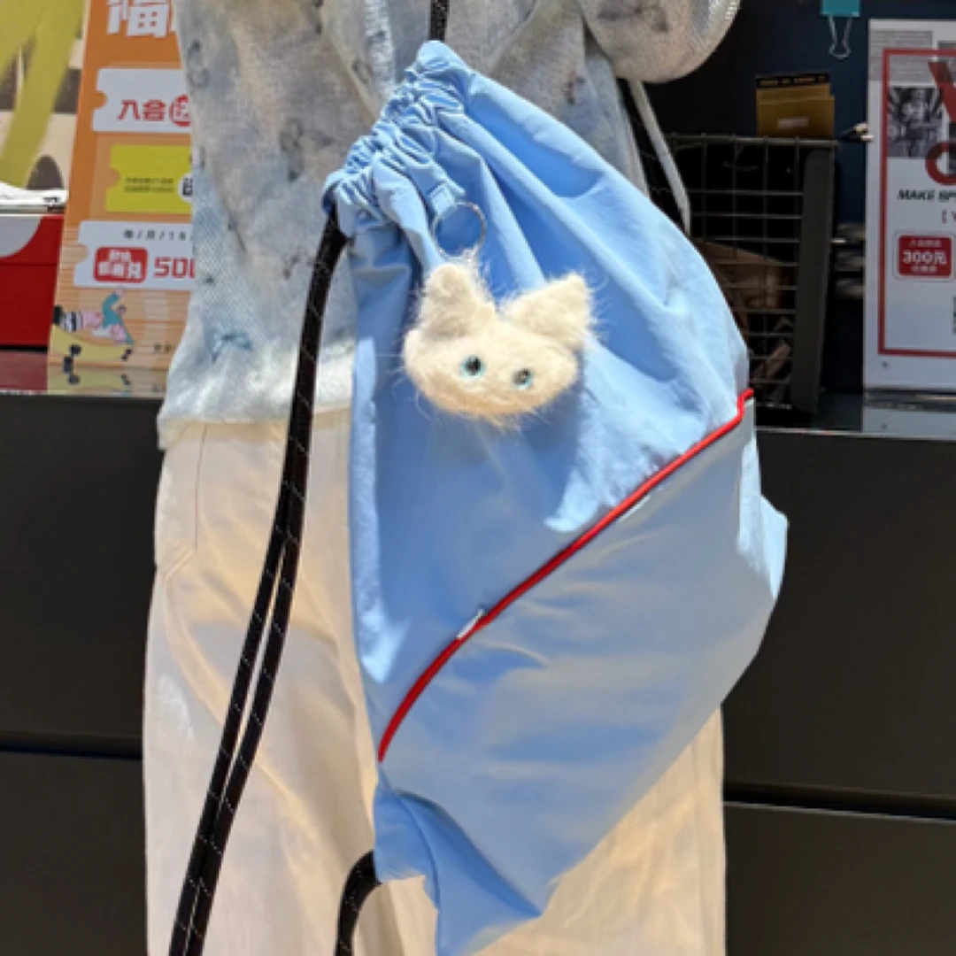 双肩背包通勤便携休闲夏季百搭防泼水好看双肩包小背包双肩包百搭