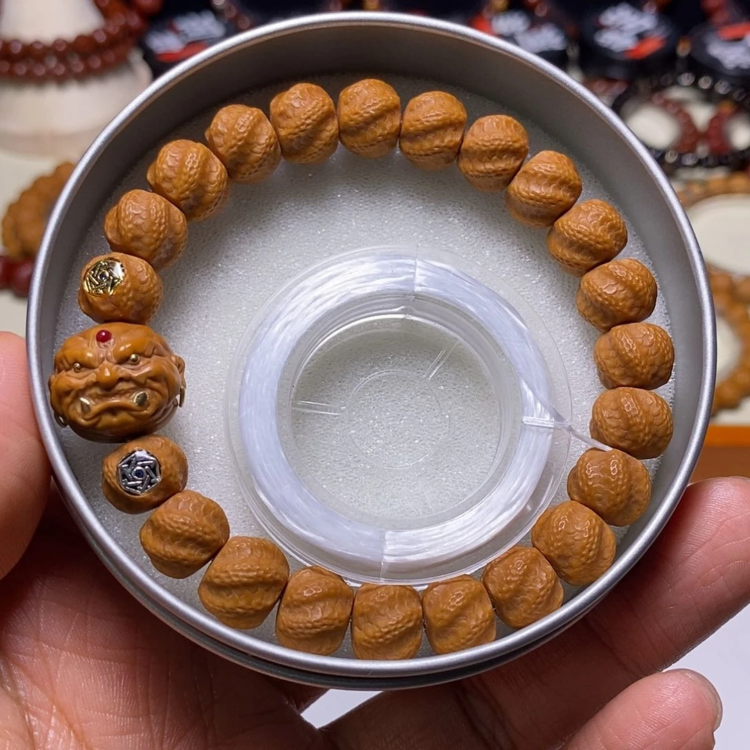 猴头核桃手串恶僧精工灵蛇听吟尺寸10+全品毕业