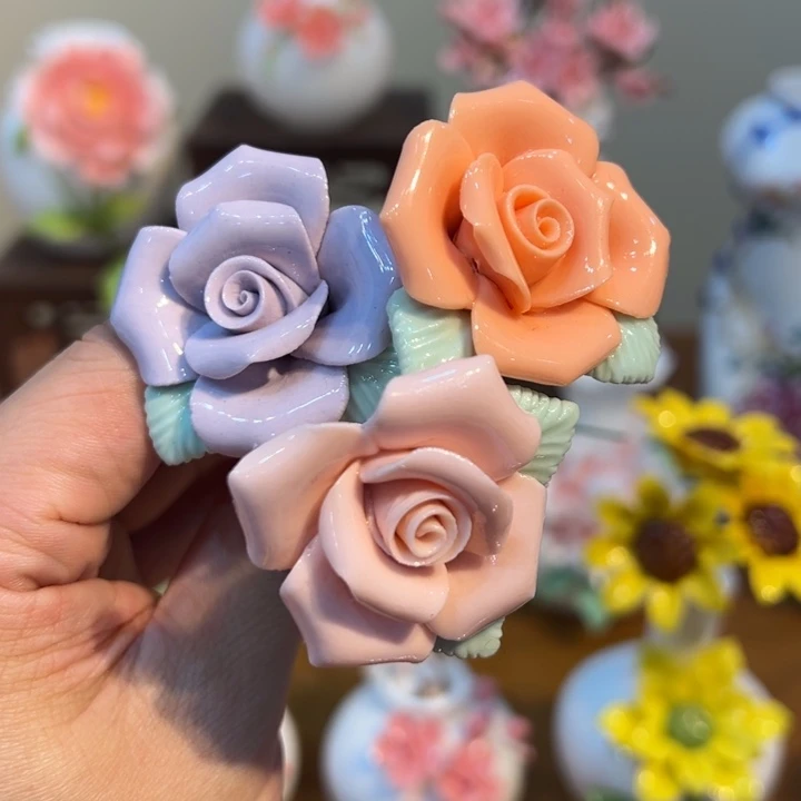 手工精致陶瓷摆件